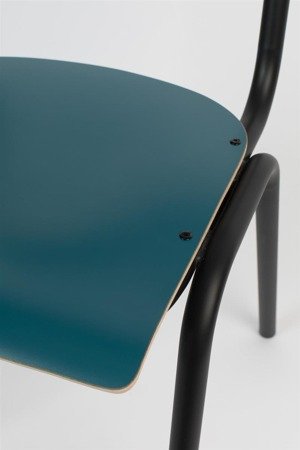 ZUIVER Back to School Chair Matte Blue