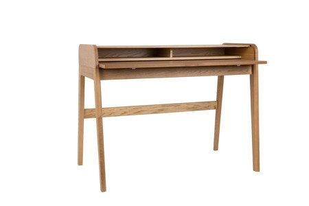 ZUIVER Barbier wooden desk extendable brown