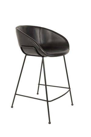 ZUIVER Feston low bar stool black