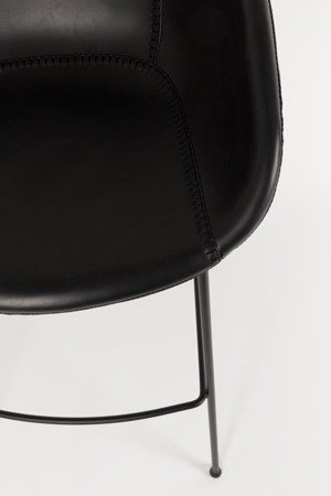 ZUIVER Feston low bar stool black