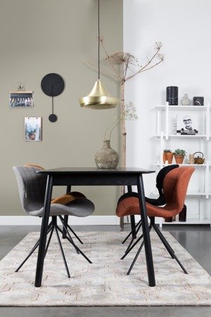 ZUIVER Glimps black wooden table