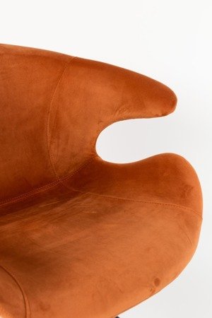 ZUIVER Mia armchair orange