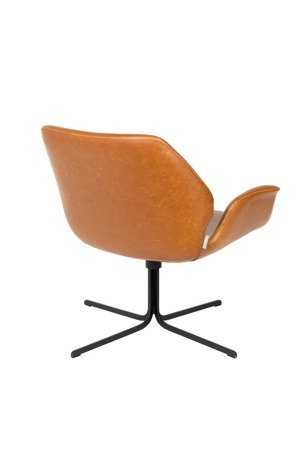 ZUIVER Nikki Lounge Brown Swivel Chair