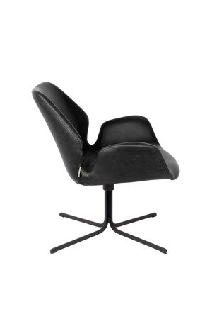 ZUIVER Nikki Lounge Swivel Chair Black