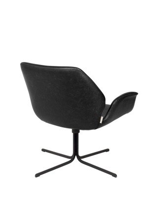 ZUIVER Nikki Lounge Swivel Chair Black