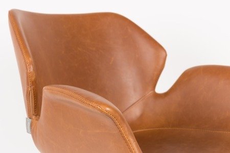 ZUIVER Nikki brown office chair