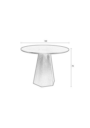 ZUIVER PILAR table black