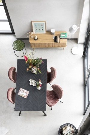 ZUIVER Seth S black wooden table