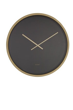 ZUIVER Time Bandit Black Brass Clock