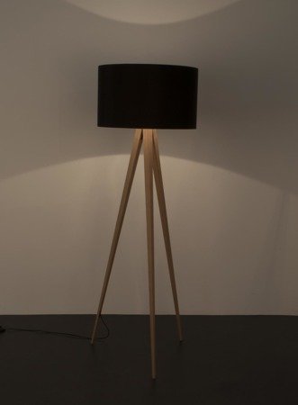 ZUIVER Tripod Wood Floor Lamp Black