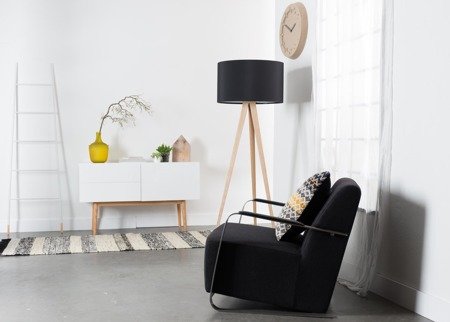 ZUIVER Tripod Wood Floor Lamp Black