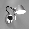 ARTEMIDE Tolomeo Faretto Micro lamp with switch, silver