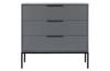 Adam chest of drawers with drawers, steel grey