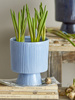 Ayleen Flowerpot, Blue, Stoneware