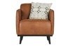 BE PURE Statement cognac eco-leather armchair