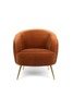 BOLD MONKEY LOUNGE SO CURVEY armchair orange