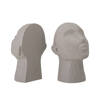 Baldur Bookend, Grey, Polyresin