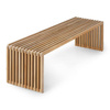 Bench with teak slats