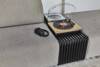 Black JAX sofa element, slatted bench