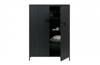 Bruut 2-door cabinet, pine, black