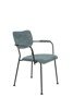 Chair with armrests ZUIVER BENSON gray-blue