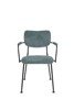 Chair with armrests ZUIVER BENSON gray-blue