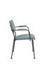 Chair with armrests ZUIVER BENSON gray-blue