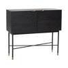 Chest of drawers on legs HÜBSCH BLACK (outlet)