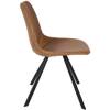 DUTCHBONE FRANKY chair in brown leather