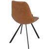 DUTCHBONE FRANKY chair in brown leather