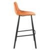 DUTCHBONE Franky Bar Stool Orange