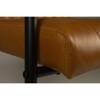 DUTCHBONE STITCHED armchair cognac retro