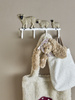 Dolly Coat Rack, White, Metal