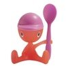 Eggnog with spoon ALESSI Cico orange-pink