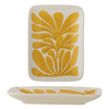 Fauni Plate, Yellow, Stoneware