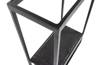 Febe vertical metal wall shelf, black