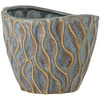 Feren Flowerpot, Blue, Stoneware