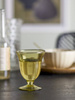 Florentine Wine Glass, Green, Recycled Glass