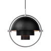 GUBI Multi-Lite L black and silver pendant lamp