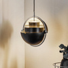 GUBI Multi-Lite L black and silver pendant lamp