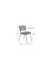 JOLIEN Chair Black/Dark Grey