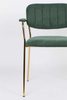 JOLIEN armchair gold/dark green