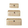 Jach Box w/Lid, Nature, Bamboo