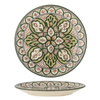 Karlie Plate, Green, Stoneware