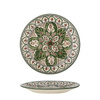 Karlie Plate, Green, Stoneware