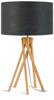 Kilimanjaro 5-leg table lamp 34cm/ lampshade 32x20cm, linen dark gray