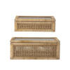 Lally Box w/Lid, Nature, Rattan