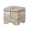 Madox Box w/Lid, Grey, Stoneware