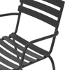 Monsi Dining Chair, Black, Galvanized Metal