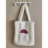 Mushroom Bag, White, Polyester